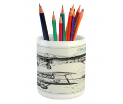 Aircraft Jets in Sky Pencil Pen Holder