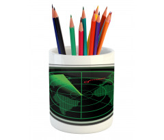 Plane Flight Screen Pencil Pen Holder