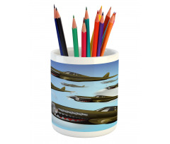 Aircrafts up in Air Pencil Pen Holder