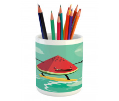 Watermelon on the Waves Pencil Pen Holder