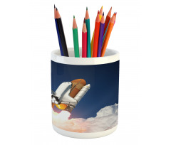 Rocket Lift Blast Pencil Pen Holder