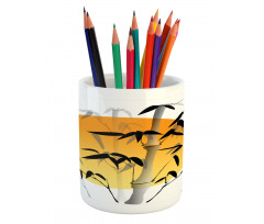 Bamboos Across the Sun Pencil Pen Holder