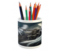 Angel Knight White Wing Pencil Pen Holder