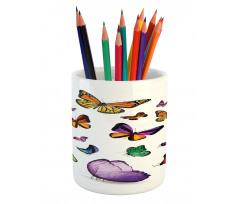 Flying Butterflies Pencil Pen Holder