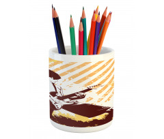 Sketchy Stripes Young Boy Pencil Pen Holder