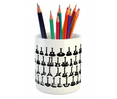 Various Monotone Elements Pencil Pen Holder