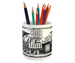 Sketchy Calligraphy New Jazz Pencil Pen Holder