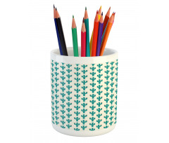 Doodle Cacti Flower Pencil Pen Holder