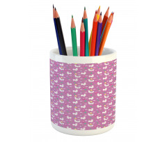 Llamas and Mountains Pencil Pen Holder