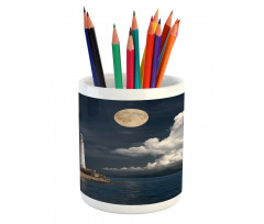 Moonlight Island Sea Pencil Pen Holder