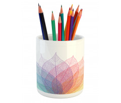 Delicate Leaves Art Pencil Pen Holder