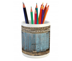 Medieval Stone Wall Pencil Pen Holder