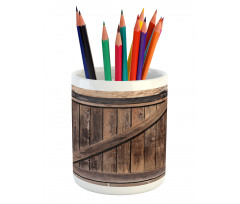 Aged Door Vintage Rural Pencil Pen Holder