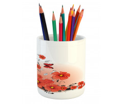 Cartoon Poppy Fresh Art Pencil Pen Holder