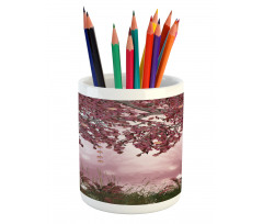 Dream Garden with Poppies Pencil Pen Holder