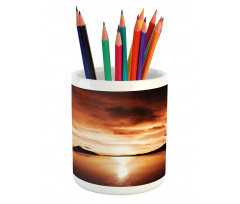 Sunset SeMountain Wings Pencil Pen Holder