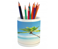 Palm Trees on Caribbean Pencil Pen Holder