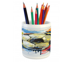 Colorful Detailed Pencil Pen Holder