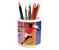 Football Soccer Modern Pencil Pen Holder