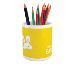 Easter Rabbit Bunny Pencil Pen Holder