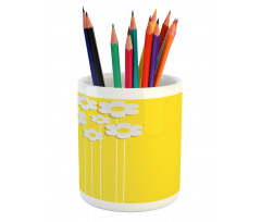 Cartoon Spring Flowers Pencil Pen Holder