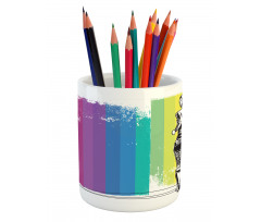 Marathon Runner Ombre Pencil Pen Holder