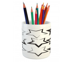 Grunge Art Design Pencil Pen Holder