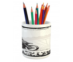 Motocross Racer Pencil Pen Holder