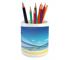 Tropic Cartoon Sea Pencil Pen Holder