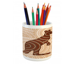 Kangaroo with Dots Pencil Pen Holder