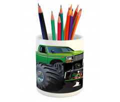 Monster Pickup Truck Pencil Pen Holder