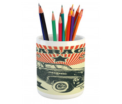60's Retro Car Pop Art Pencil Pen Holder