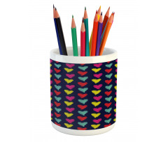 Hearts Love Happy Pencil Pen Holder