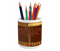 Native Art Pencil Pen Holder