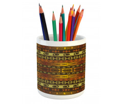 Geometric Indigenous Art Pencil Pen Holder