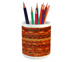 Geometric Art Pencil Pen Holder