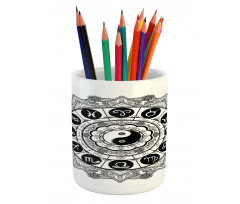 Mandala Art Harmony Pencil Pen Holder