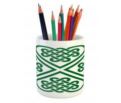 Monochrome Clover Art Pencil Pen Holder