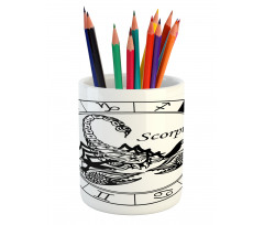 Astrology Signs Scorpio Pencil Pen Holder