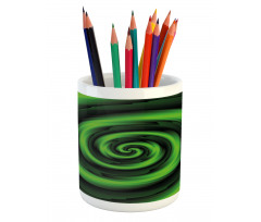 Abstract Spirals Pencil Pen Holder
