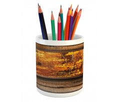 View from Rustic Cottage Pencil Pen Holder