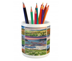 Summer Landscapes Rural Pencil Pen Holder