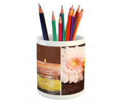 Gerbera Candles Spa Pencil Pen Holder