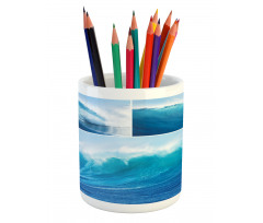 Giant Sea Ocean Waves Pencil Pen Holder