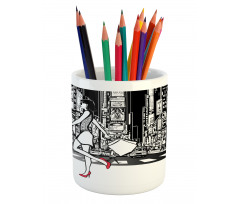 Shopper Girl NYC Pencil Pen Holder