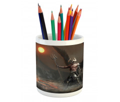 Knight Artwork Pencil Pen Holder