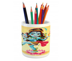 Cartoon Eastern Figure Pencil Pen Holder