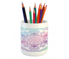 Evil Eye Bohemian Ombre Pencil Pen Holder