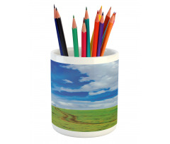 Path in Meadow Rural Pencil Pen Holder