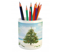 Holiday Party Tree Pencil Pen Holder